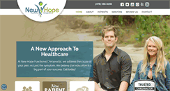Desktop Screenshot of newhopechiros.com