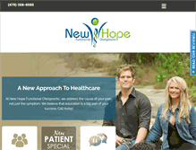 Tablet Screenshot of newhopechiros.com